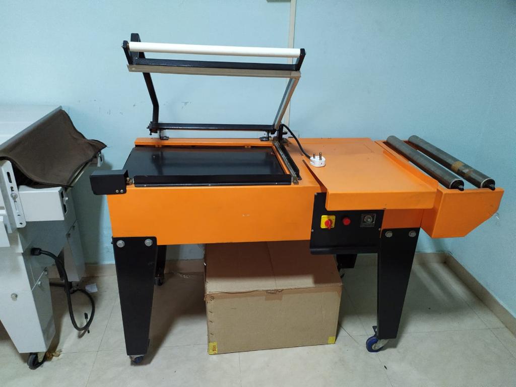 Preowned L Sealer with Shrink Tunnel – LS 2015 | 230V Single Phase | Excellent Condition || Shrink Tunnel Model SW-4525 – Smooth Working Shrink Wrapping Machine